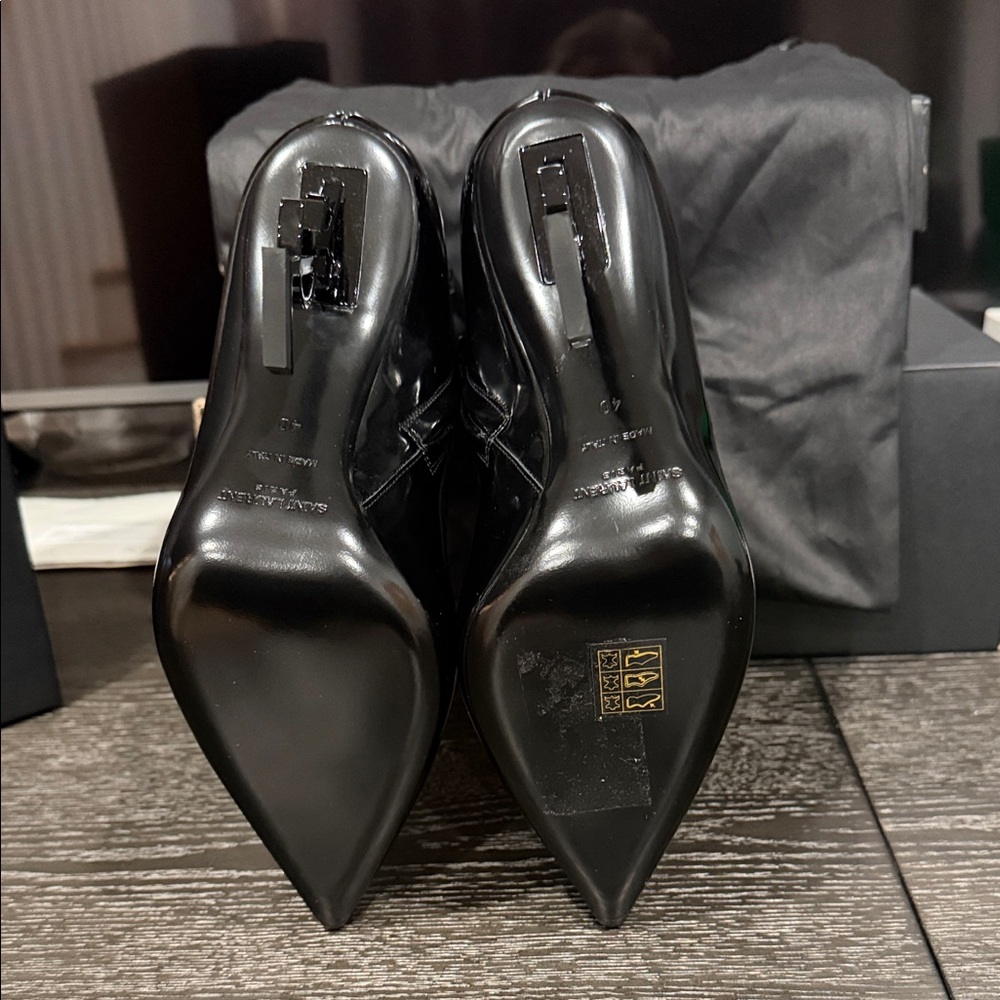 YSL Saint Laurent Opyum 110 Leather ankle boots - Picture 11 of 15